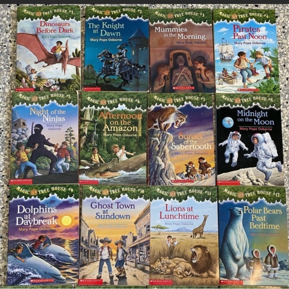 Magic Treehouse books 1-12